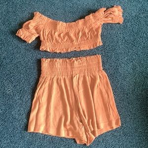 Two piece top and bottom set